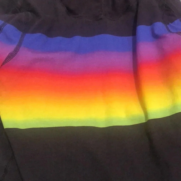 FREE PEOPLE huddle rainbow colors hoodie - Picture 6 of 11